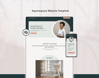 Squarespace Website Design for Therapists Counselling Professional Services