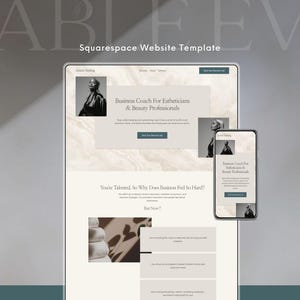 Coaching Website Template Squarespace | Bold, Modern, Impactful Design for Business Coaches | No Code