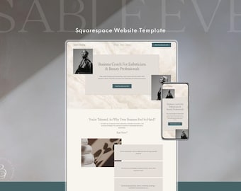 Coaching Website Template Squarespace for Business Coaches