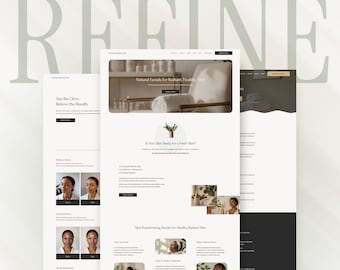 Squarespace Template for Estheticians | Med Spa, Skincare & Beauty Salon Website