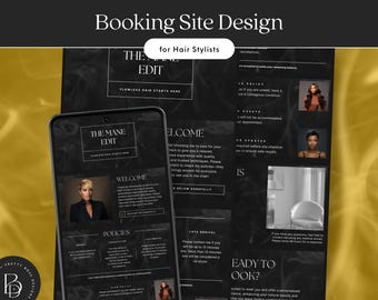 Square Booking Site Template Hairstylist Acuity Scheduling Hair Canva Website Banner for Wig Install Salon Business Policies for Appointment
