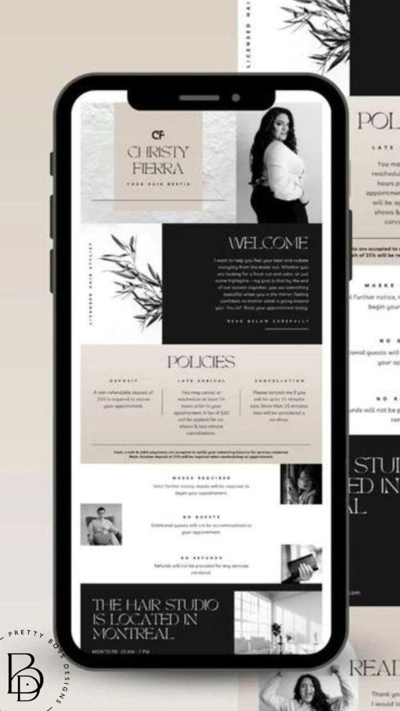 Acuity Scheduling Template Hair Stylist