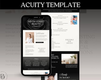 PMU Acuity Scheduling Template: Luxury Canva Design
