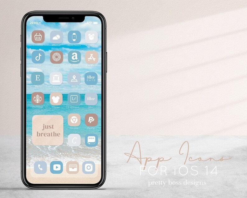 ios aesthetic icons neutral iphone