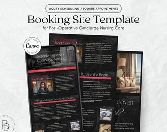 Cosmetic Post Op Nursing Square Booking Template Acuity for Surgical Recovery Support