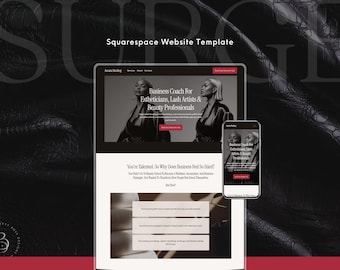 Squarespace Consulting Website Template for Business Coaches