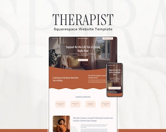Squarespace Therapist Website Template for Counselors and Mental Health Private Practice