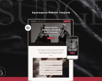 Coaching Squarespace 7.1 Template for Beauty Business Coach Website