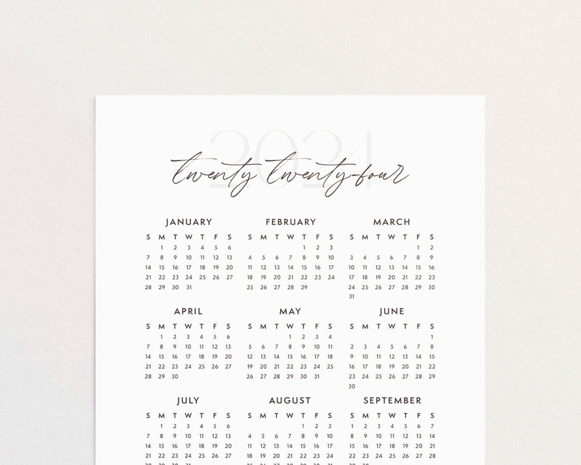 2024-year-at-a-glance-calendar-printable-minimalist-calendar-etsy