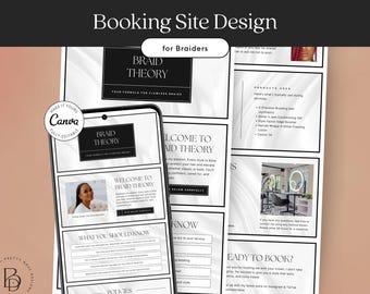 Braider Acuity Scheduling Template | Square Appointments, Canva Banners