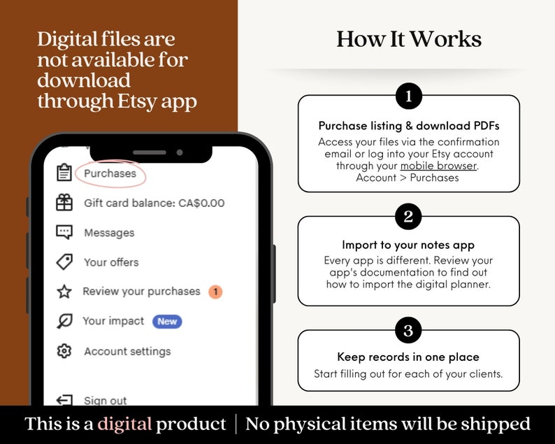 Mobile phone screen showing screenshot of mobile website menu with red circle around first link