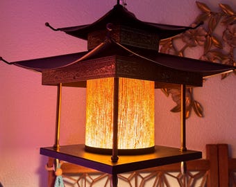 Vintage Large Pagoda Swag Light
