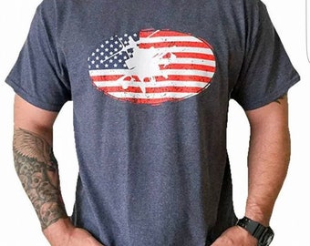 Apache Helicopter T-shirt für Herren