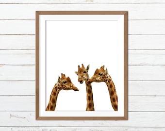 Funny animal print, giraffe print, giraffe printable