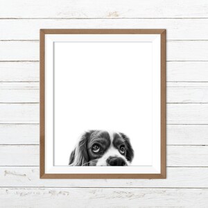 Puppy Nursery Print Black and White Dog Print - Etsy