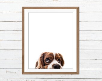 Funny dog wall art, puppy nursery prints