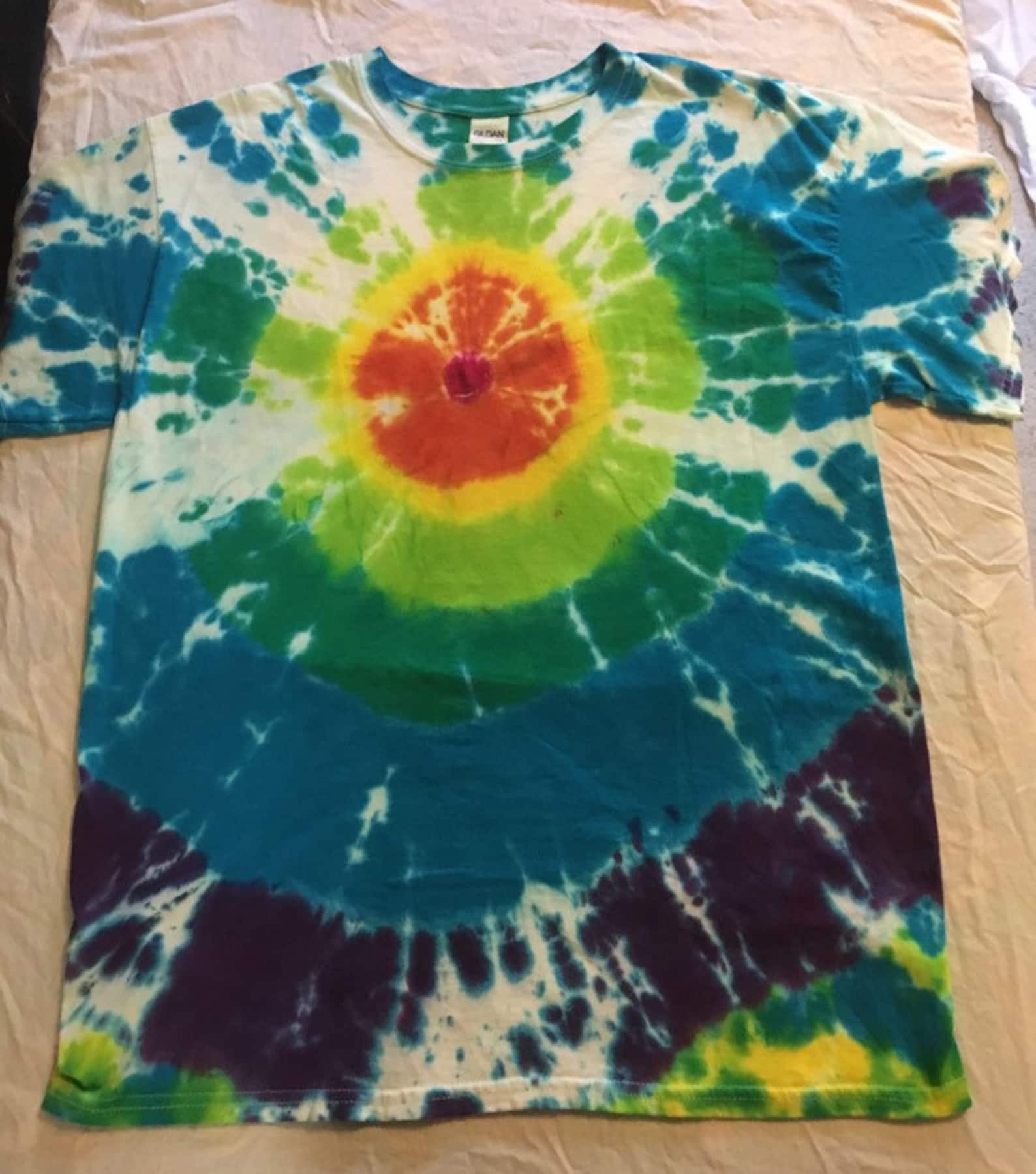 bullseye tie dye shirt