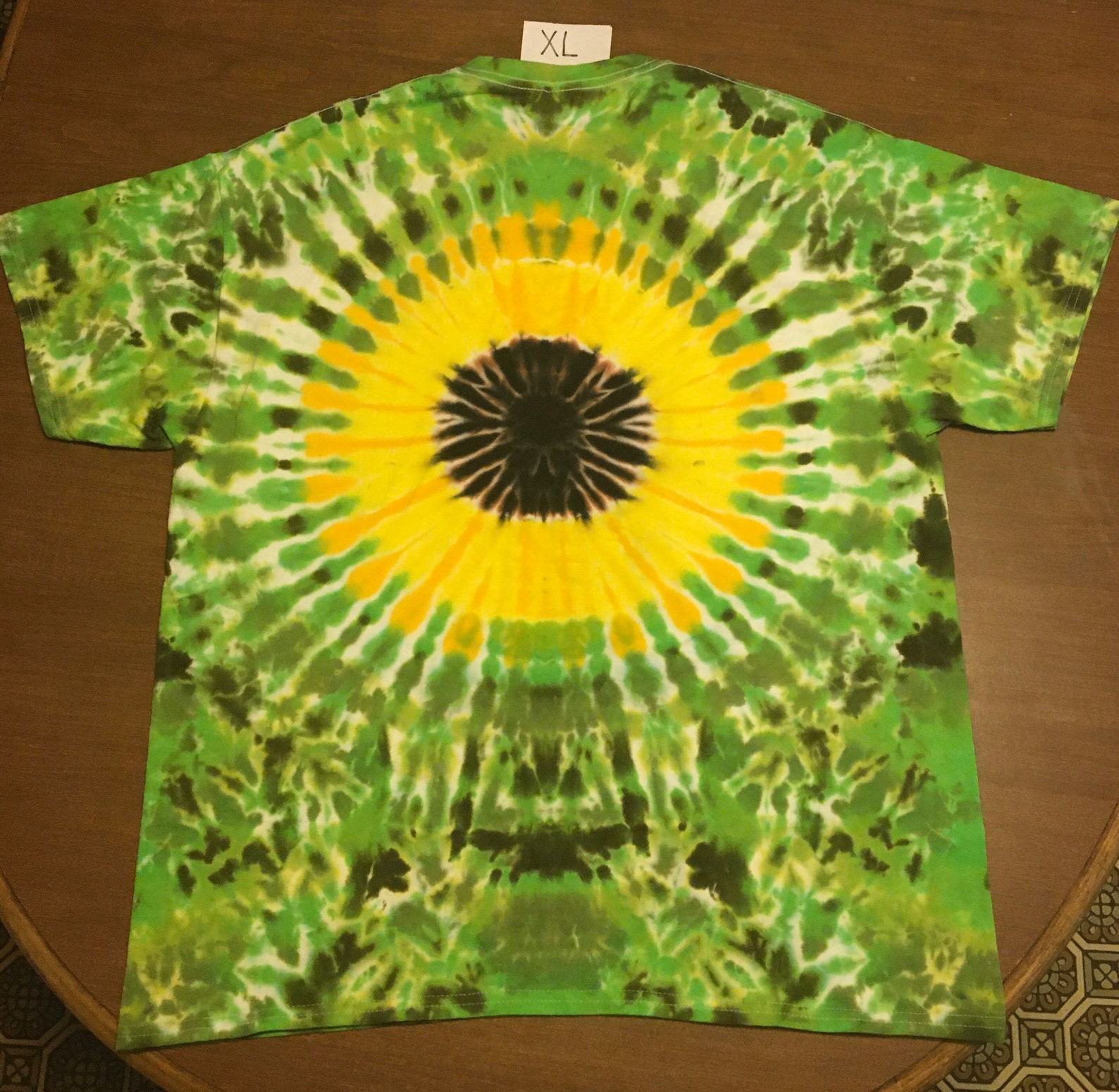 Sunflower tie dye tshirt Handmade tie dye sunflower shirt Etsy