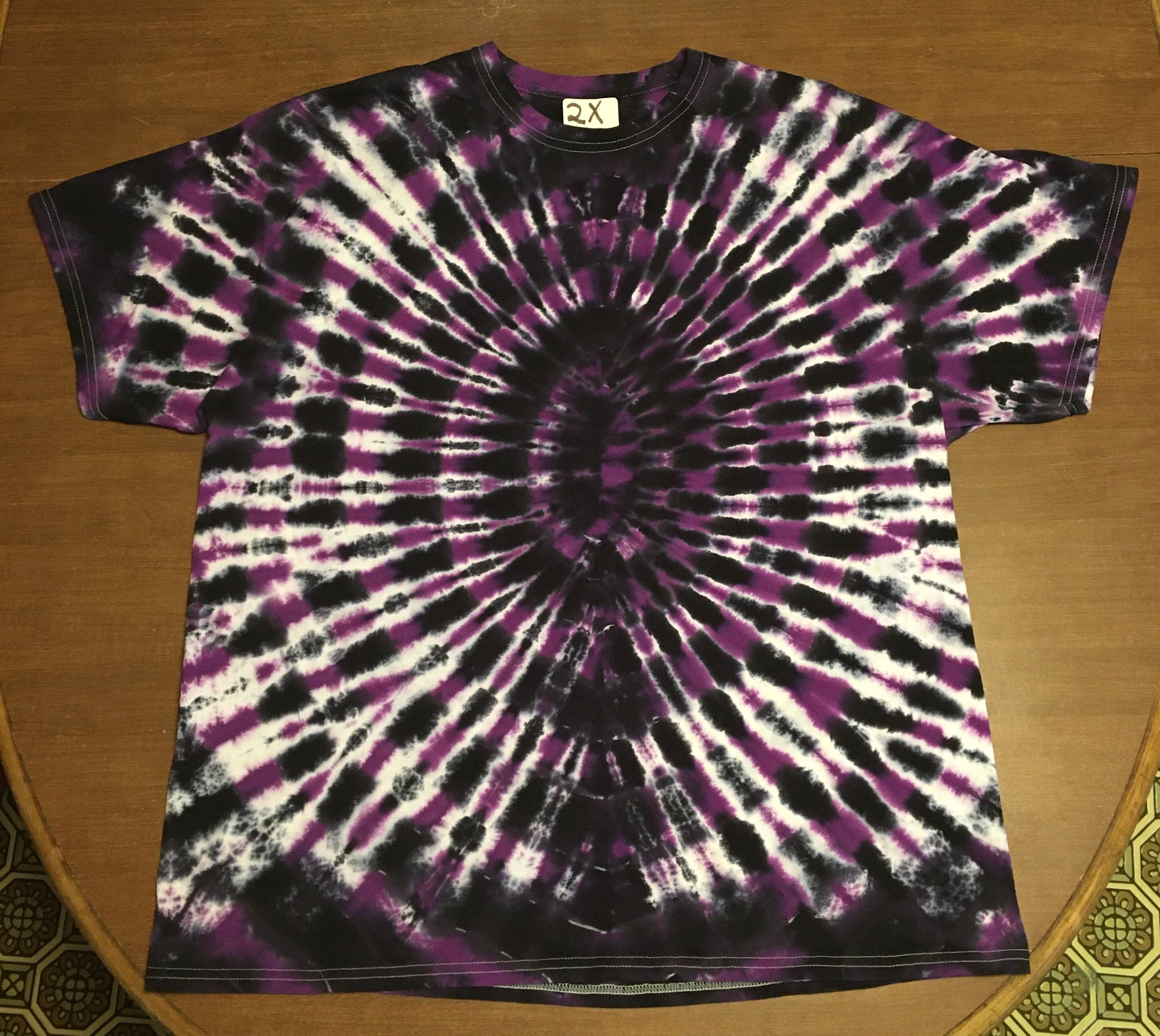 womens purple tie dye shirt
