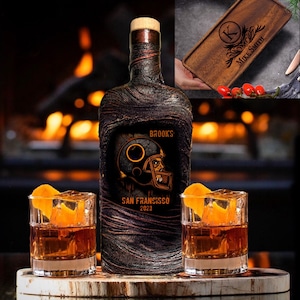 Personalized San Francisco Football Whiskey Decanter Set: Custom Barware Gift