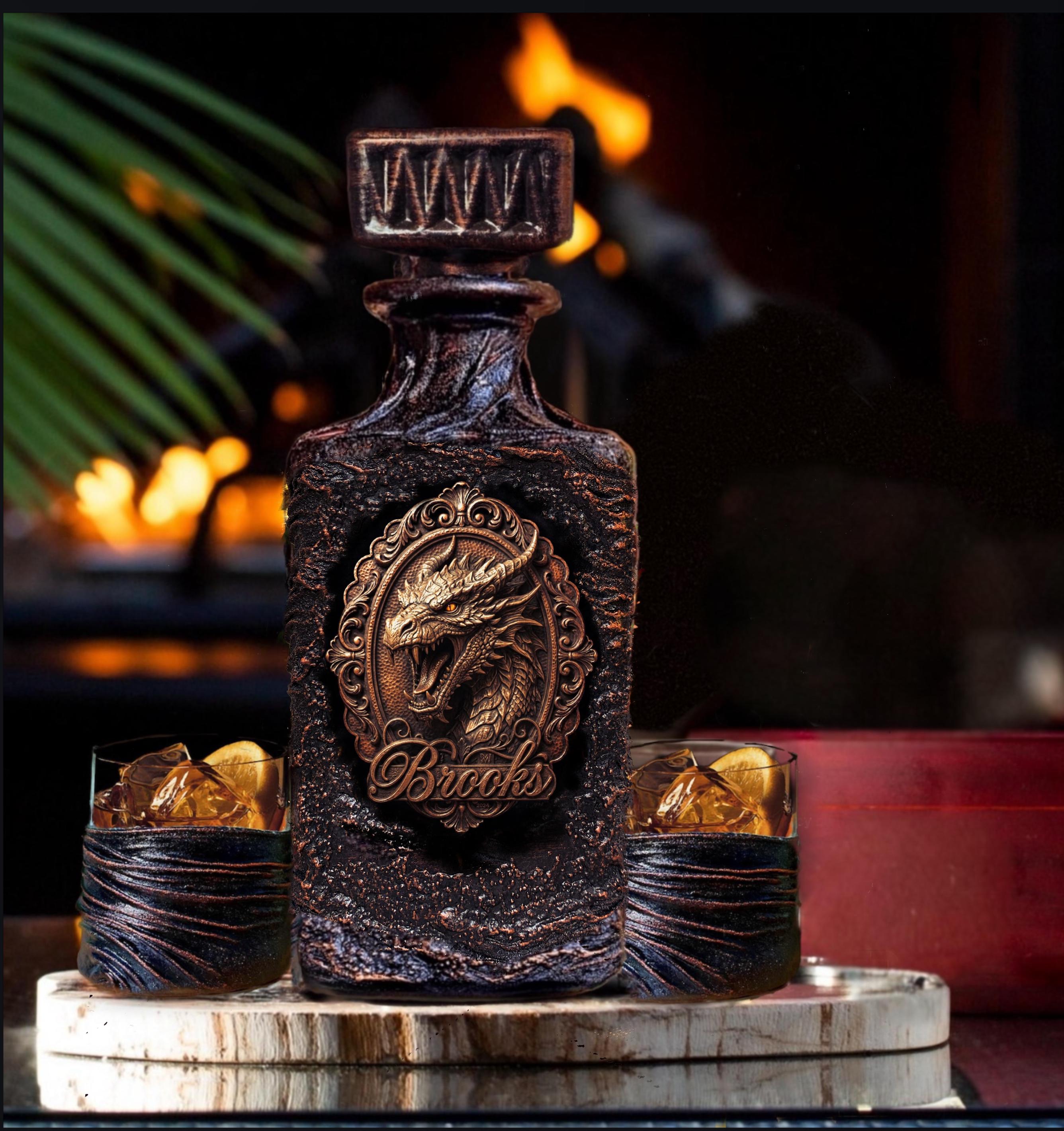 Dragon Liquor Bottle - Etsy