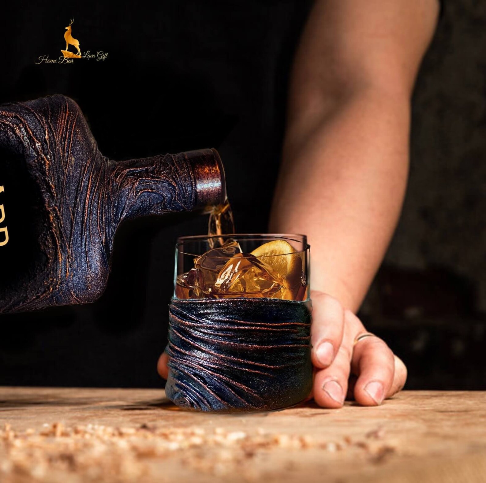 Wolf Personalized Whiskey Decanter Set With Gift Boxhunting Etsy UK