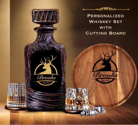 Whiskey Decanter, Unique Animal Glass Decanter Liquor Bottle