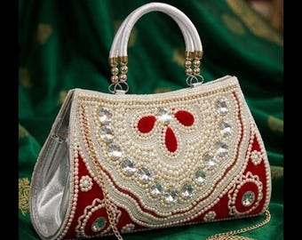 Our handmade Antique Pearl beads White Bridal For women