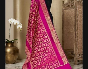 Light Weight Indian Banarasi Dupatta  For Garba And Fancy Parties And skirts