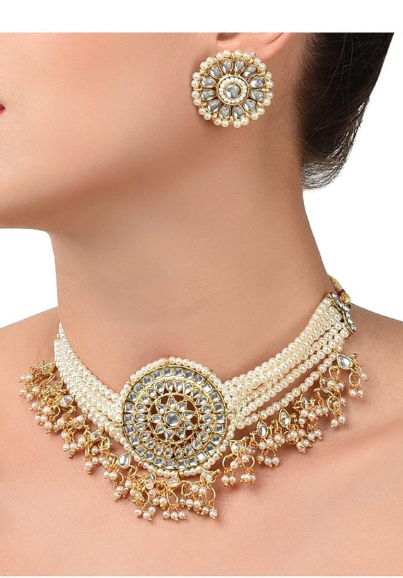 Beautiful Choker Necklace Set for Women Necklace Set With Pair of