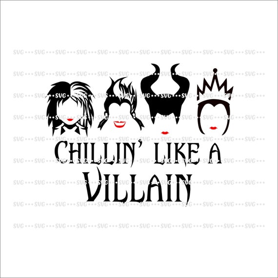 Disney Descendants Chillin Like A Villain Digital Svg File Disney Decendants Disney Cruise Fish Extender Disney Diy
