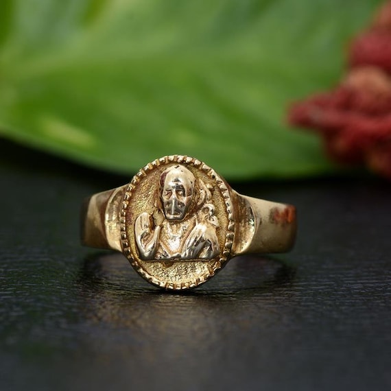 Golden Sai Baba Ring at best price in Narayanpet | ID: 19300074430