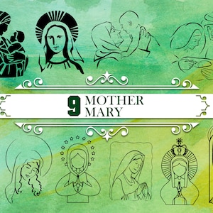 MOTHER MARY SVG, mother mary, catholic svg, virgin mary svg, mother of jesus, mothers day svg, mother mary svg, holy mary vector,virgin mary