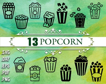 POPCORN SVG, popcorn, silhouette svg, popcorn box, popcorn clipart, popcorn silhouette, popcorn clip art, popcorn svg file, pop corn svg,svg