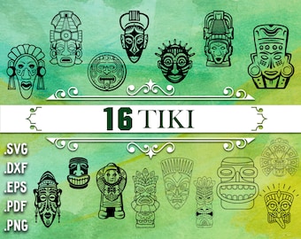 TIKI SVG, tiki, hawaiian svg, tribal svg, tiki head svg, tiki clipart, hawaii svg, tiki clip art, tiki vector, tiki silhouette,tiki mask,svf