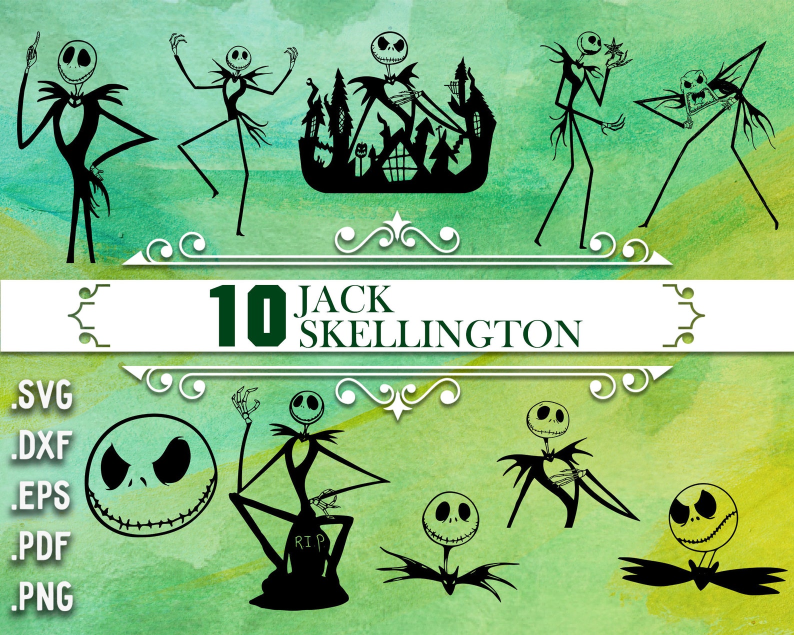 1. Jack Skellington Halloween Nail Design - wide 8