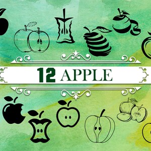 APPLE SVG, school svg, svg files, apple monogram svg, apple, apple clipart, apple cut file, split apple svg, silhouette svg, apple monogram