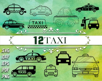 TAXI SVG, svg, taxi, taxi clipart, taxi car svg, cricut space svg, taxi cab svg, taxi vector, svg files for cricut, taxi dxf, taxi car, svg