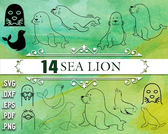 SEA LION SVG, sea lion, sea lion clipart, seal svg, sea lion cut file, sea lion vector, cute animals svg,sea lion digital,sea animal svg,svg