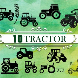TRACTOR SVG, farm svg, farm tractor svg, tractor clipart, tractor cut file, tractor svg file, tractor silhouette, tractor vector,tractor dxf