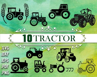 TRACTOR SVG, farm svg, farm tractor svg, tractor clipart, tractor cut file, tractor svg file, tractor silhouette, tractor vector,tractor dxf