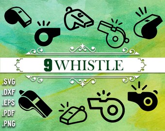 WHISTLE SVG, whistle clipart, whistle, referee svg, whistle silhouette, duck call svg, whistle vector, svg silhouette, sports svg, svg file