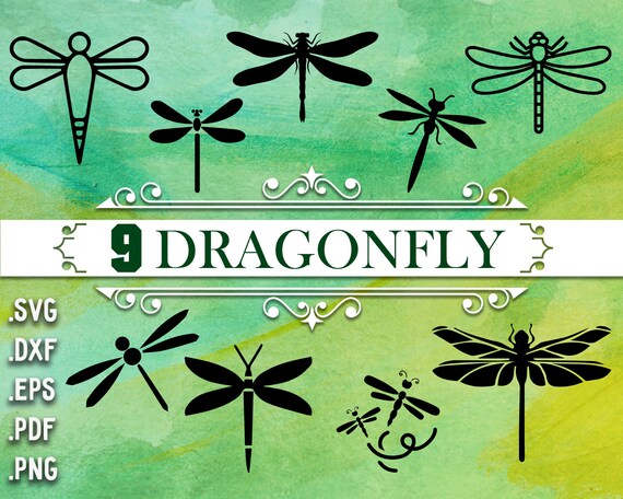 Download Dragonfly Svg Dragonfly Clipart Dragonfly Dragonfly Vector Etsy PSD Mockup Templates