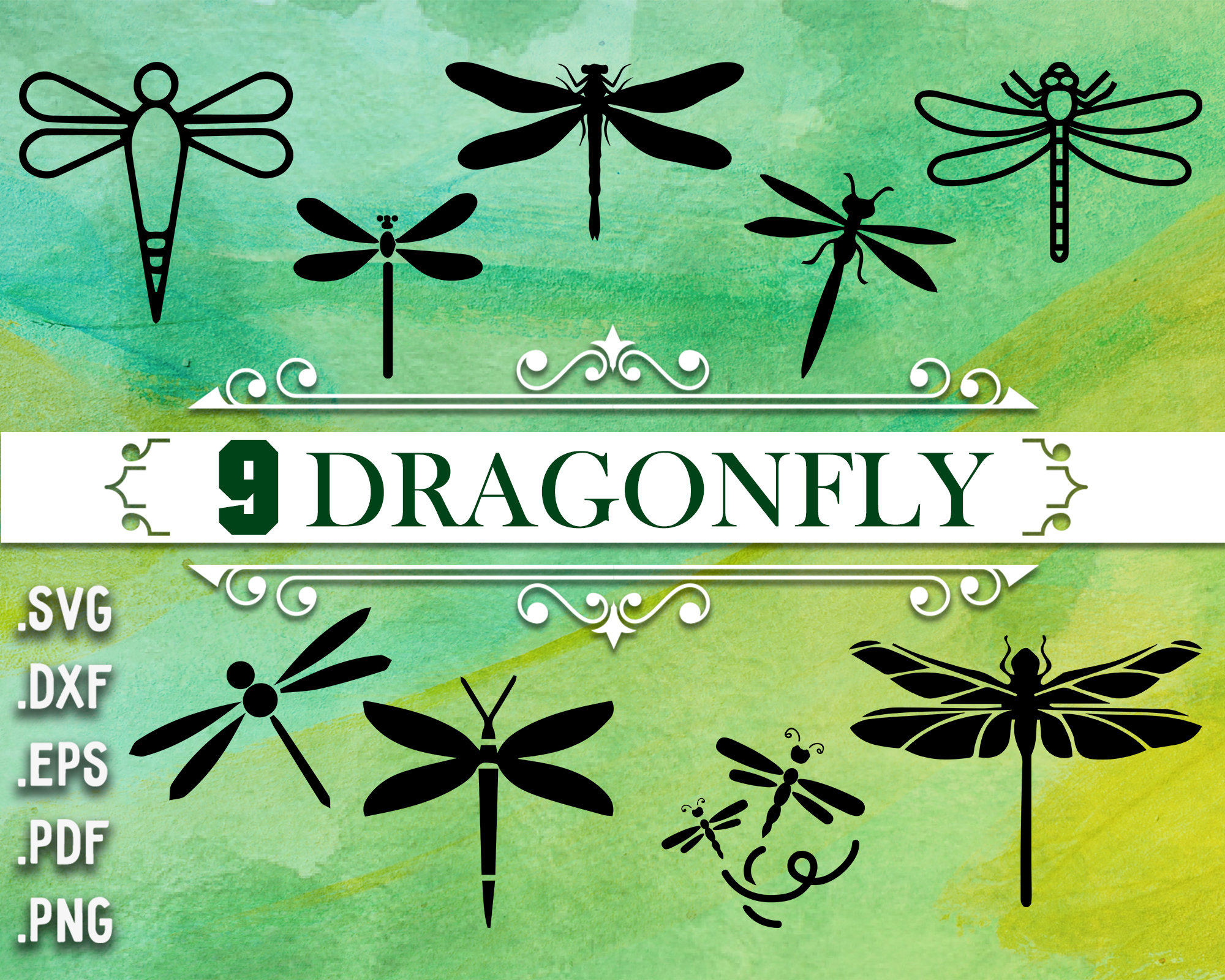 Dragonfly Svg Dragonfly Clipart Dragonfly Dragonfly Vector Etsy
