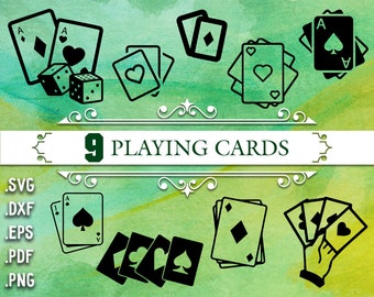PLAYING CARDS SVG, poker svg, playing cards, svg files for cricut, cards svg, playing card svg, nurse life svg, playing card,card player svg