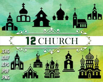 CHURCH SVG, religious svg, religion svg, church clipart, svg cut file, church, silhouette svg,church svg file,church silhouette,catholic svg
