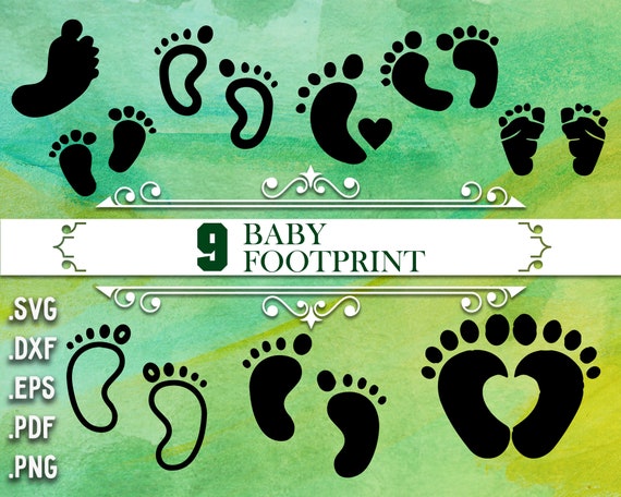 Download Baby Footprint Svg Baby Feet Svg Baby Shower Svg Baby Etsy