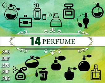 PERFUME SVG, perfume bottle svg, perfume silhouette, perfume clipart, makeup svg, perfume svg file, svg files, lipstick svg, floral perfume