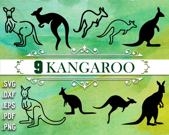 Download Kangaroo Svg Kangaroo Clipart Kangaroo Kangaroo Silhouette Etsy
