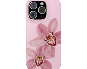 Orchid Phone Case - Light Pink Flower, Floral Phone Cover, Colorful and Fun, Trendy Summer Style, Gifts for Her